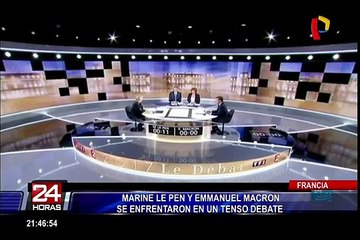 Francia: Le Penn y Macron se enfrentaron en tenso debate