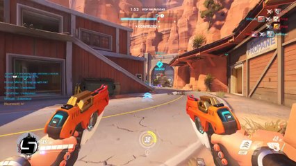 Overwatch: Little did Tracer realize her chronal accelerator had malfunctioned, leaving her caught in an infinite loop. Luckily, she seemed to be having a good time.