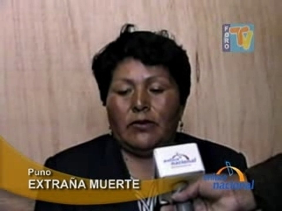 EXTRAÑA MUERTE - PUNO