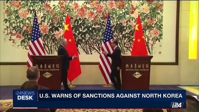i24NEWS DESK | U.S. warns of sanctions against North Korea | Thursday, May 4th 2017