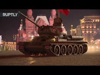RAW: Full-scale rehearsal of Victory Day military parade on Red Square