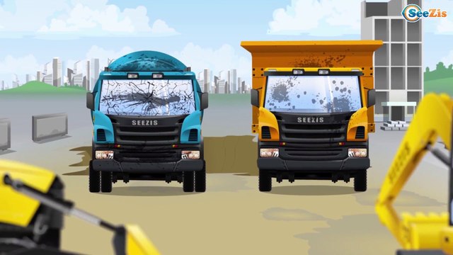 Новые приключения Грузовика и Экскаватора в Городке | Мультфильм про Машинки Видео для детей!