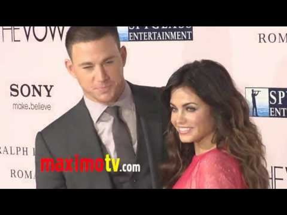 Channing Tatum and Jenna Dewan at "The Vow" Premiere Arrivals