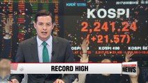 KOSPI hits record-high despite tensions