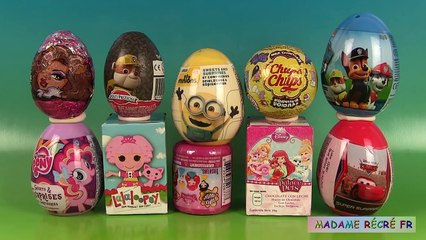 10 Oeufs Surprise Peppa Pig Pat’ Patrouille Princesses Disney 10 Surprise Eggs Unboxing