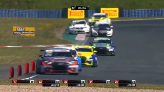 ADAC TCR Germany 2017. Race 2 Motorsport Arena Oschersleben. Moritz Oestreich in Fire