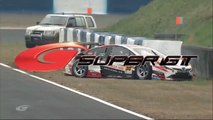 Super GT 2017. Qualifying Okayama International Circuit. Hiroaki Nagai Crash