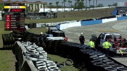 IMSA WeatherTech SportsCar Championship 2017. Twelve Hours of Sebring. Joel Miller Hard Crash