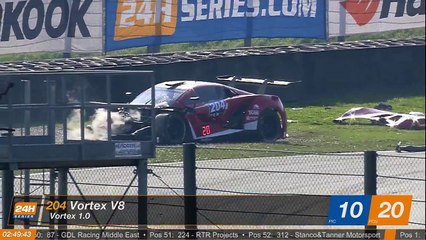 24H Endurance Series 2017. Hankook 12H Mugello. Lionel Amrouche Crash