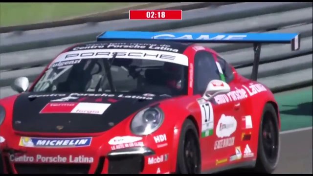 Porsche Carrera Cup Italia 2016. Race 3 Imola. Battle For Win On The Last Laps