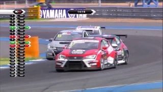 TCR 2016. Race 2 Chang International Circuit. N.Ittiritpong & M.Sathienthirakul Crash