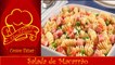 SALADA DE MACARRÃO COM MAIONESE PRESUNTO E QUEIJO - Rápido e fácil -