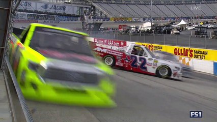 Nascar Camping World Truck Series 2016. Dover. Austin Wayne Self Spin & Brandon Jones Crash