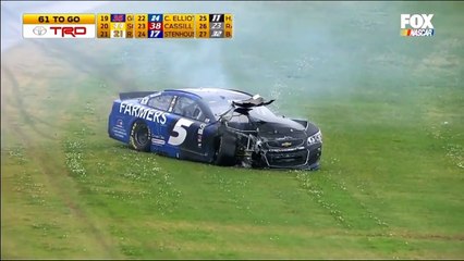 Download Video: Nascar Sprint Cup Series 2016. Talladega Superspeedway. Kasey Kahne Hard Crash