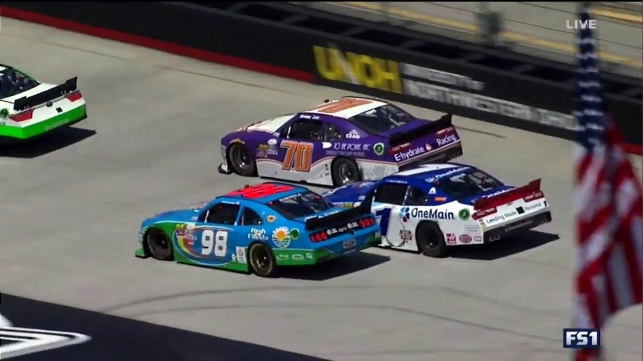NASCAR XFINITY Series 2016. Bristol Motor Speedway. Derrike Cope Spin