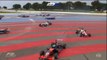 2016 FIA F3 European Championship.  Race 2 Paul Ricard.  Start and 1st Corner Crash