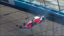 Verizon IndyCar 2016.  Qualifying Phoenix Grand Prix.  Carlos Munoz Crash