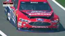 NASCAR Sprint Cup 2016.  Auto Club Speedway (Practice).  Kyle Larson and Greg Biffle involved