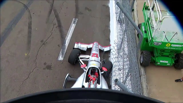 Verizon IndyCar 2016. Practice Grand Prix of St. Petersburg. Will Power Crash