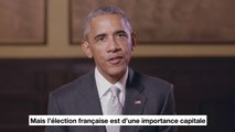 Le soutien de Barack Obama à Emmanuel Macron (VOST)