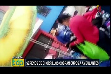 Download Video: Serenos de Chorrillos cobraban cupos a ambulantes