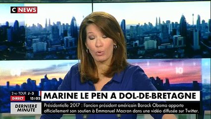 Incident lors de l'arrivée de Marine Le Pen en Bretagne, prise à partie par des manifestants - Regardez