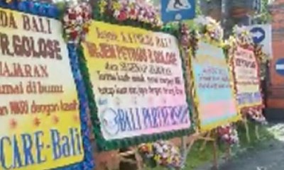 Bunga "Jaga NKRI" di Mapolda Bali dan Yogyakarta