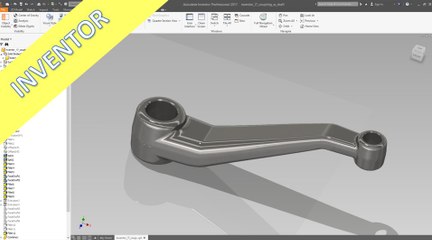 Userwish  - Coupling with draft - Inventor 2017 Training - Part Design