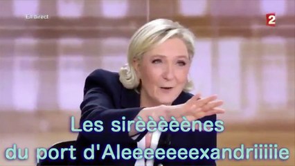 Marine Le Pen, la parodie Alexandrie, Alexandra