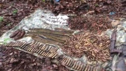 Teröristlerin Mühimmat Dolu 2 Deposu Ele Geçirildi