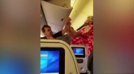 Deux passagers se battent violemment à bord d’un avion (Vidéo)