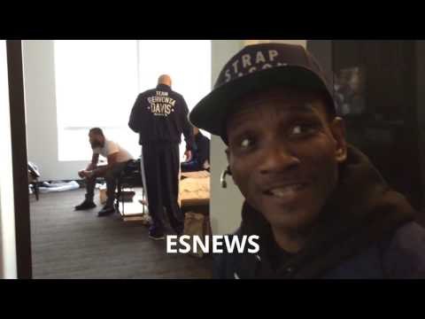 Exclusive Gervonta Davis Watching Floyd Mayweather vs Chop Chop Night Before His Title Fight