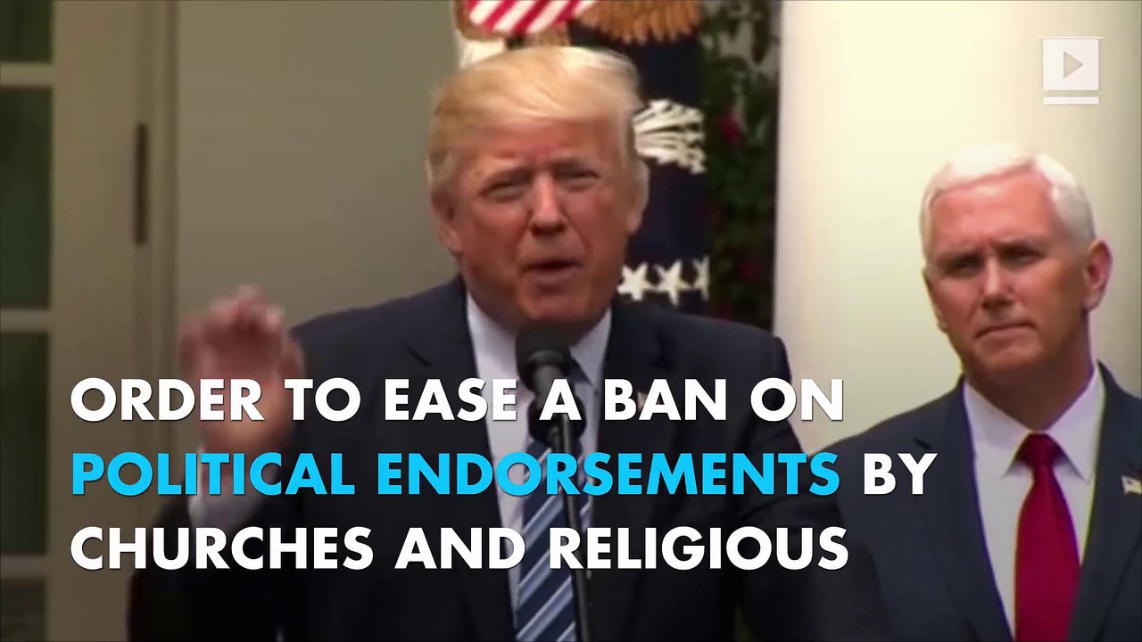 Donald Trump signs executive order 'vigorously promoting religious liberty'