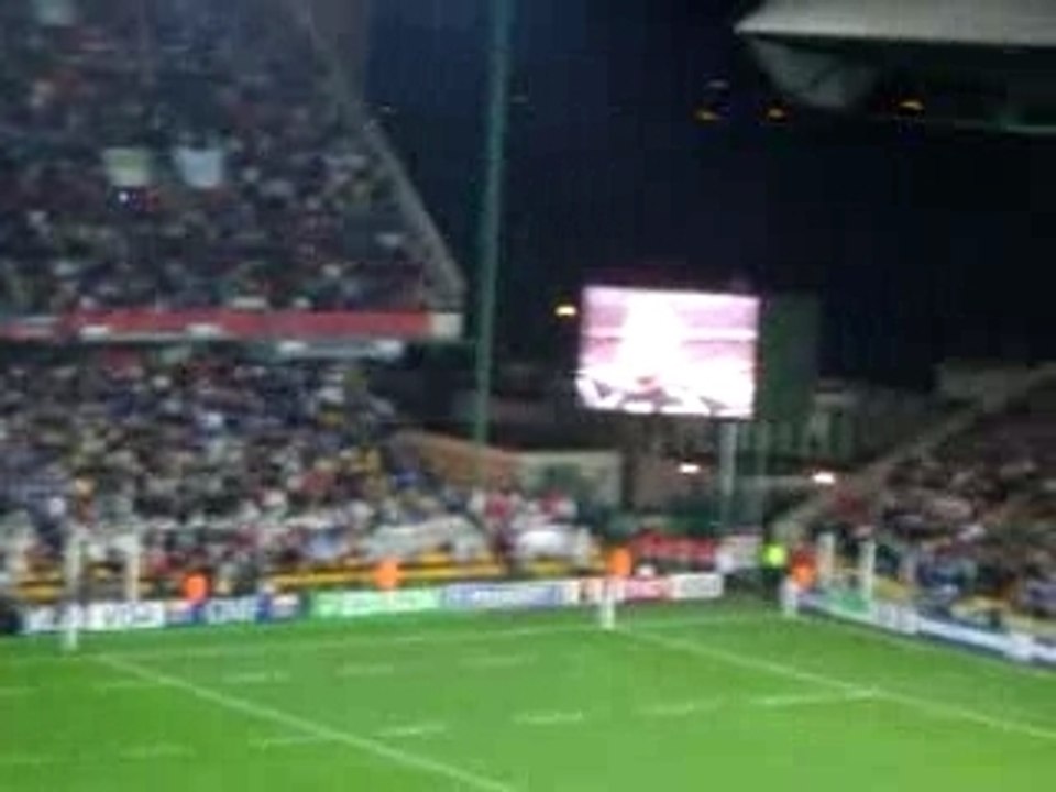 Hymne écossais rugby Ecosse - Italie à Saint-Etienne
