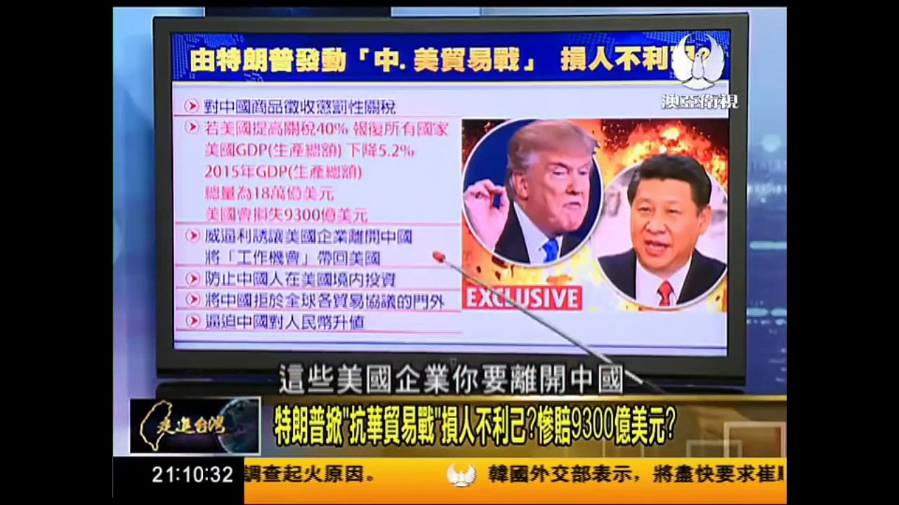 走進台灣 2016 12 23 特朗普掀“抗華貿易戰” 損人不利己？慘賠9300億美元？