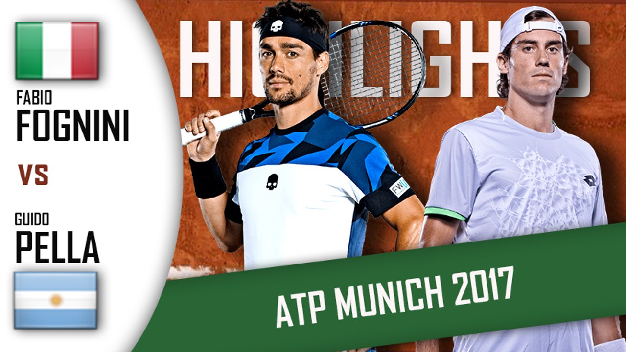 Fabio FOGNINI vs Guido PELLA HD720p60 Highlights ATP 250 Munich 2017