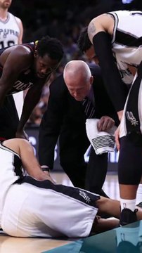 San Antonio Spurs' guard Tony Parker suffers leg injury against Rockets