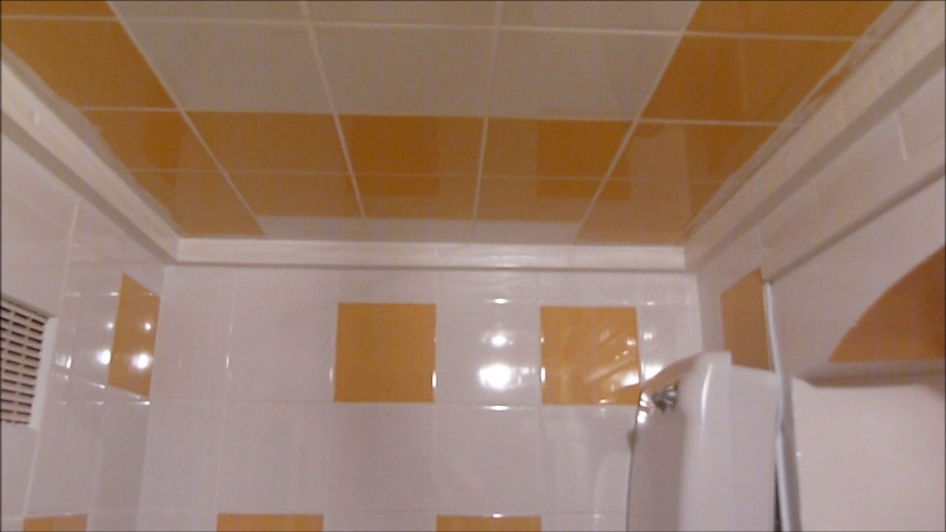 POSE DE CARRELAGE MURAL ET PLAFOND DANS UNE SALLE DE BAIN - Vidéo  Dailymotion