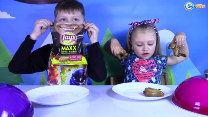 ОБЫЧНАЯ ЕДА ПРОТИВ ЧИПСОВ ЧЕЛЛЕНДЖ! ЧТО ВКУСНЕЕ GUMMY FOOD vs REAL FOOD!
