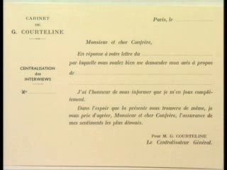 Grands écrivains : Georges Courteline