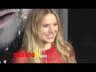 Kristen Bell Gorgeous in Red Dress at THE GREY Premiere Arrivals