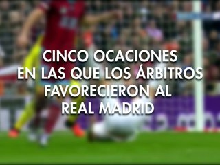 Cinco ocaciones en las que los árbitros favorecieron al Real Madrid