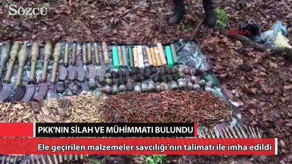 Tunceli'de PKK'nın silah ve mühimmatı bulundu