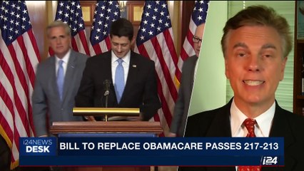 i24NEWS DESK | Bill to replace Obamacare passes 217-213 | Thursday, May 4th 2017