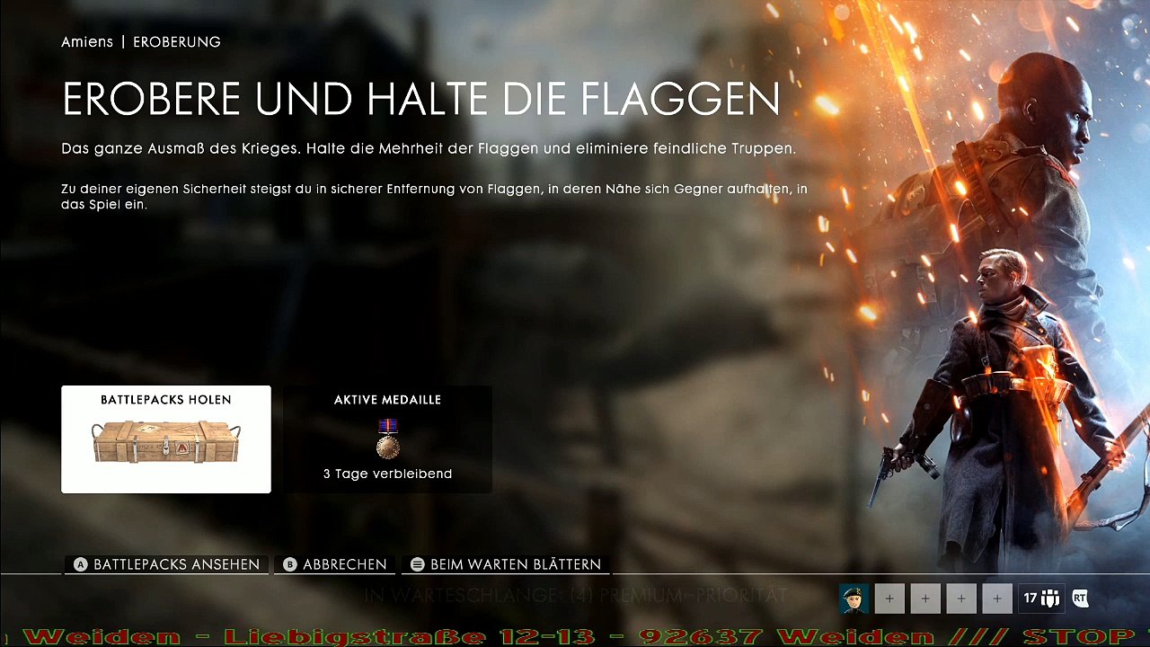 Battlefield 1 - Stressmanager - after livestream upload vom 04.05.2017 - May the 4th be with you