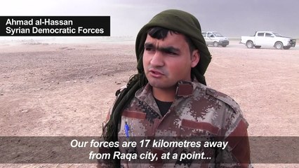 Route to Raqa dotted with discarded veils, burned cars