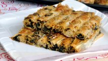 Ispanaklı Börek Tarifi - El Açması Çıtır Börek Yapımı