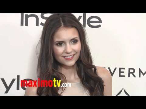 Nina Dobrev Forevermark And InStyle Golden Globes 2012 Event EXCLUSIVE
