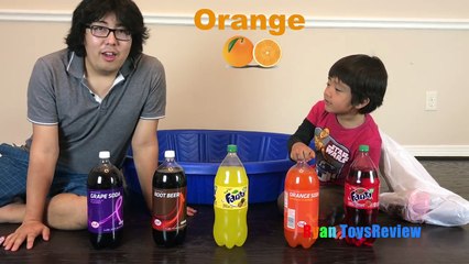 Learn Colors with Coca Cola and Fanta for Children Toddlers and Babies! Kids Learn Colours