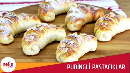 Pudingli Pastacıklar Nasıl Yapılır _ Şerit Poğaça Şeklinde